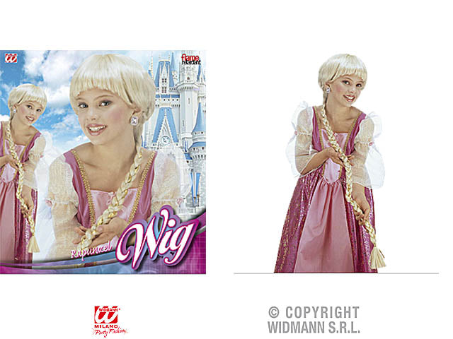 Parrucca rapunzel con treccia extra lunga