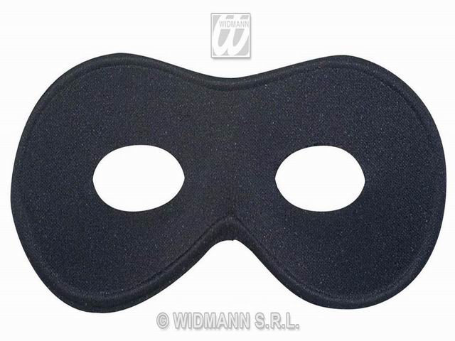 Maschera domino chevalier nera 6400c