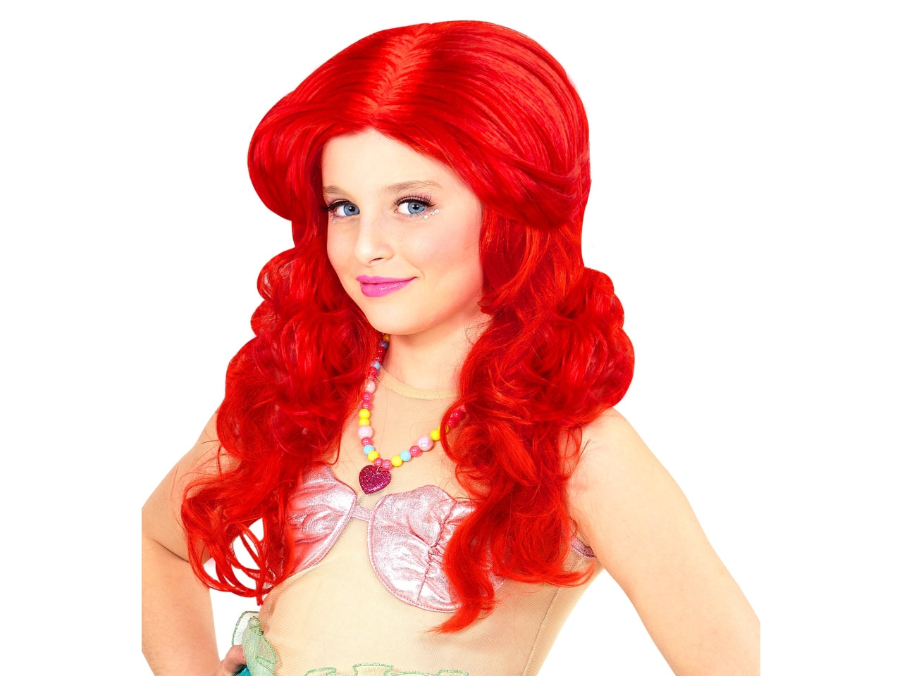 Parrucca da sirena rossa