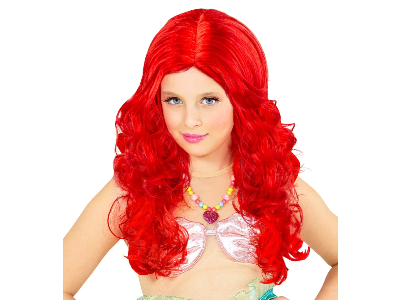 Parrucca da sirena rossa