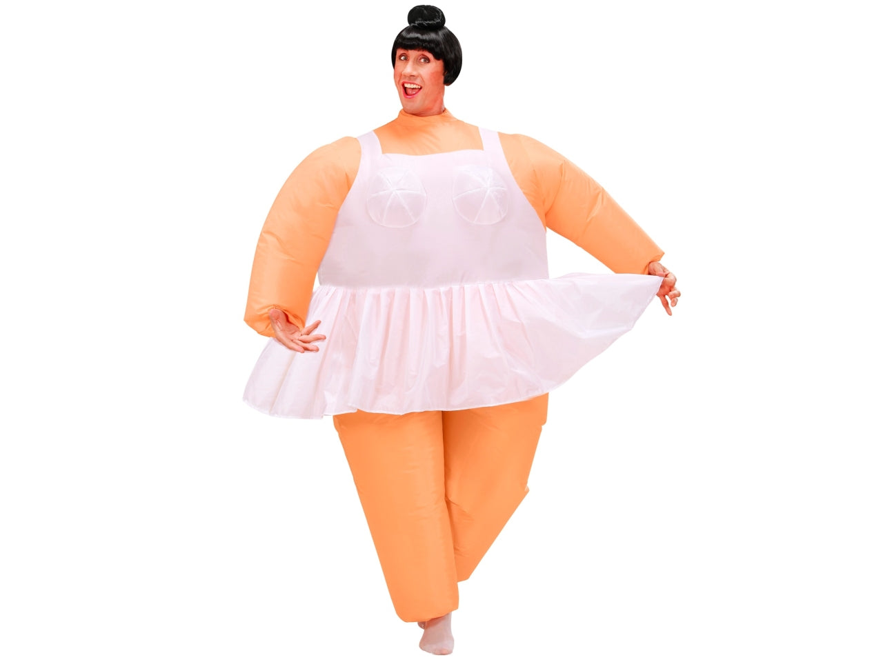 Costume da ballerina - il costume comprende costume gonfiabile con ventola a batteria 4 batterie aa non incluse - taglia unica adulto