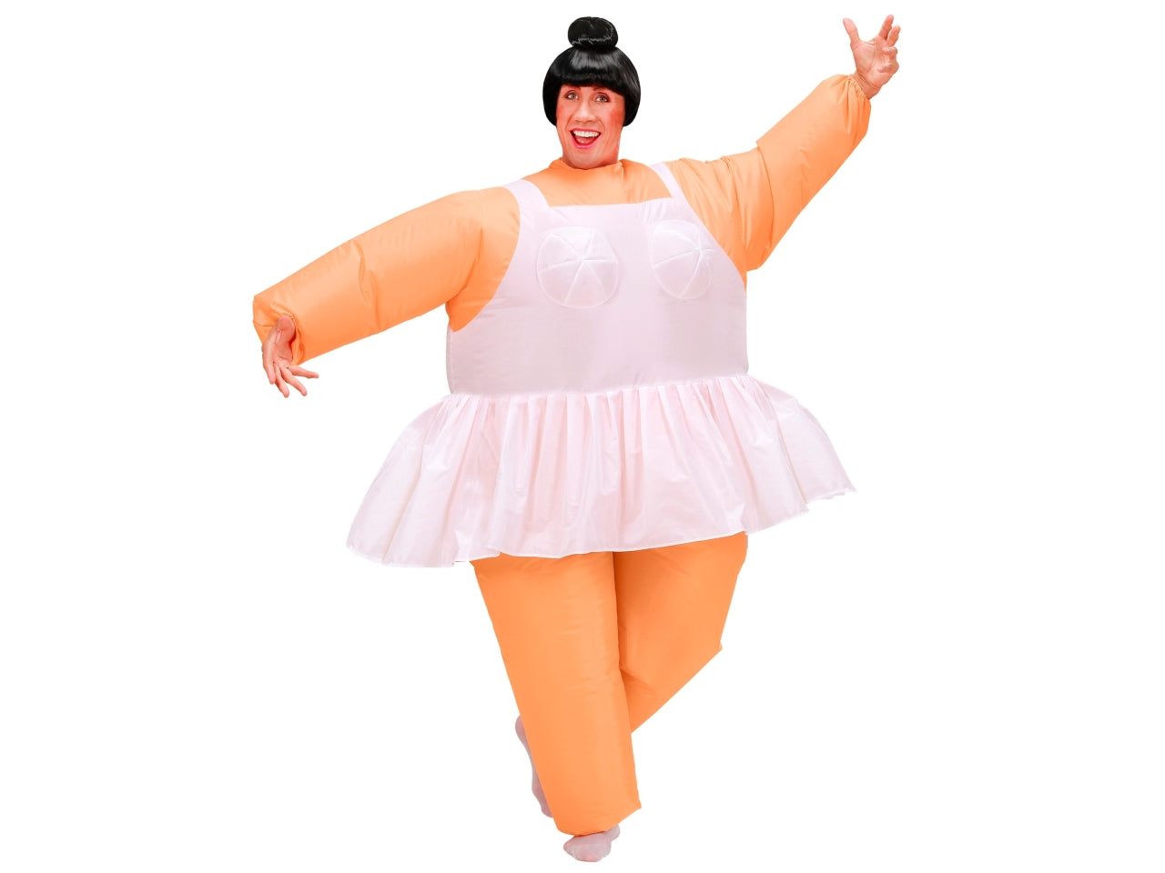 Costume da ballerina - il costume comprende costume gonfiabile con ventola a batteria 4 batterie aa non incluse - taglia unica adulto