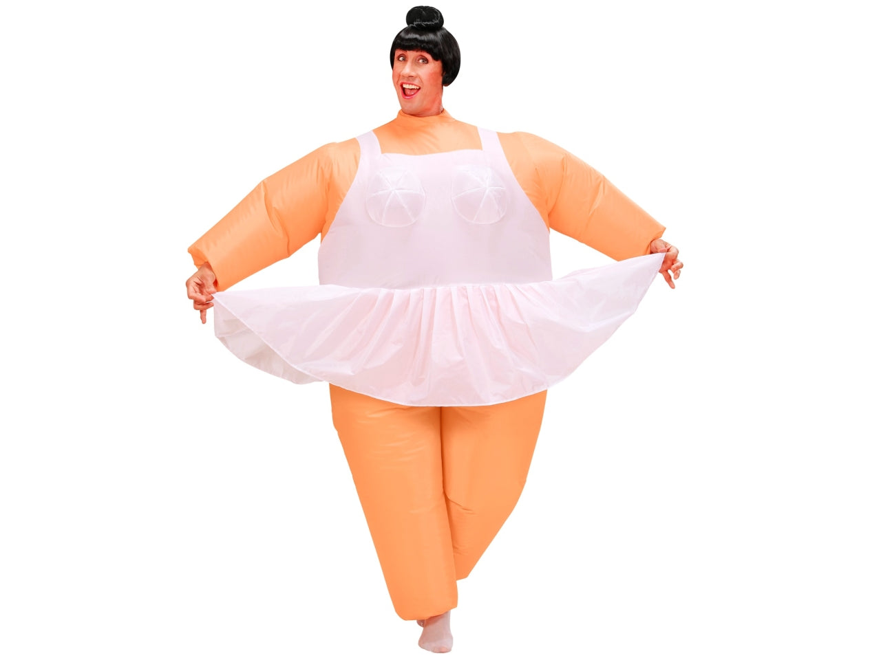 Costume da ballerina - il costume comprende costume gonfiabile con ventola a batteria 4 batterie aa non incluse - taglia unica adulto