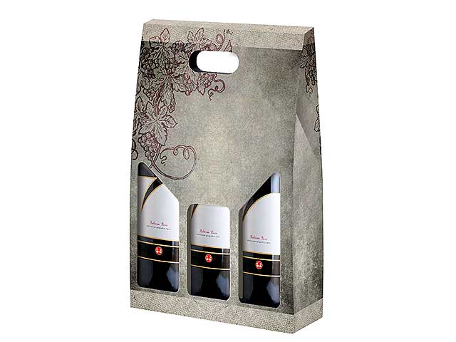 Linea poesia di vino porta bottiglia 3porta 27x9x38