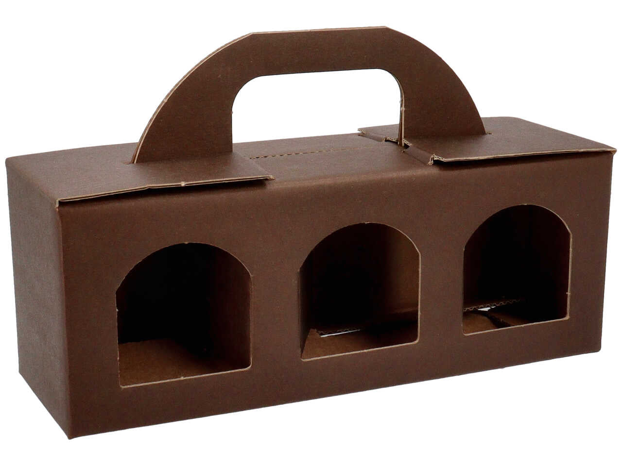P.vasetti 3posti 25x8x9marrone vp2s/vma