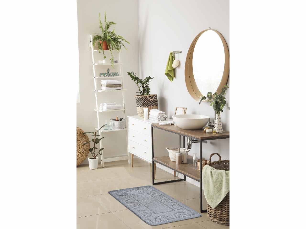 Tappeto nicole 50x80cm grigio