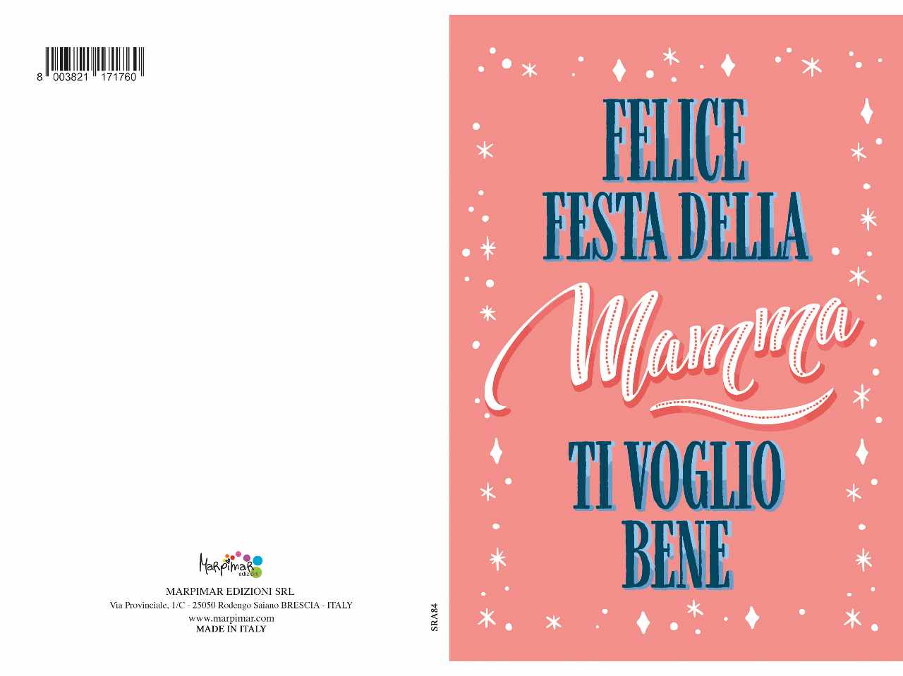 Biglietto mamma con glitter