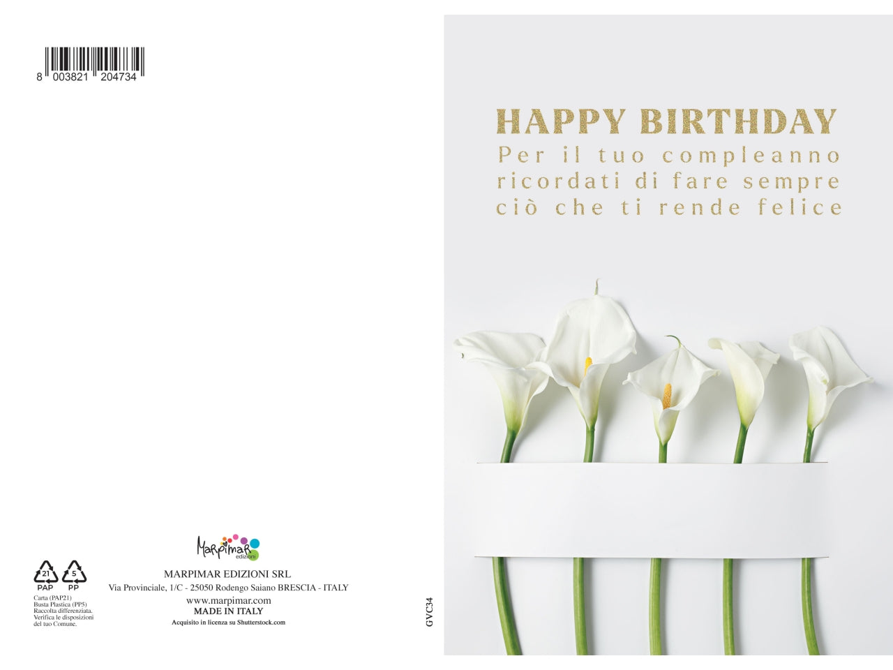 Biglietto augurale buon compleanno