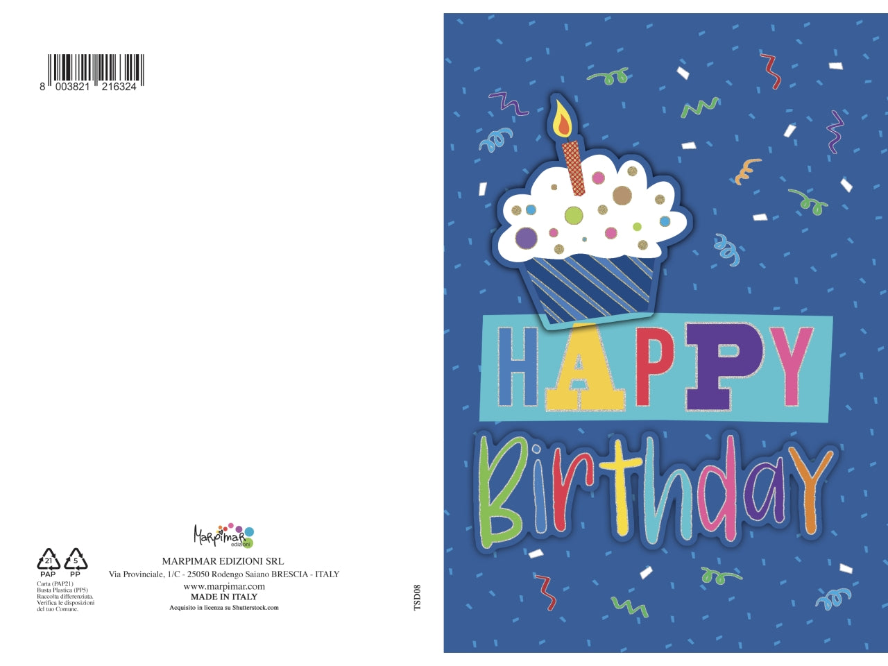 Biglietto di auguri happy birthday 3d