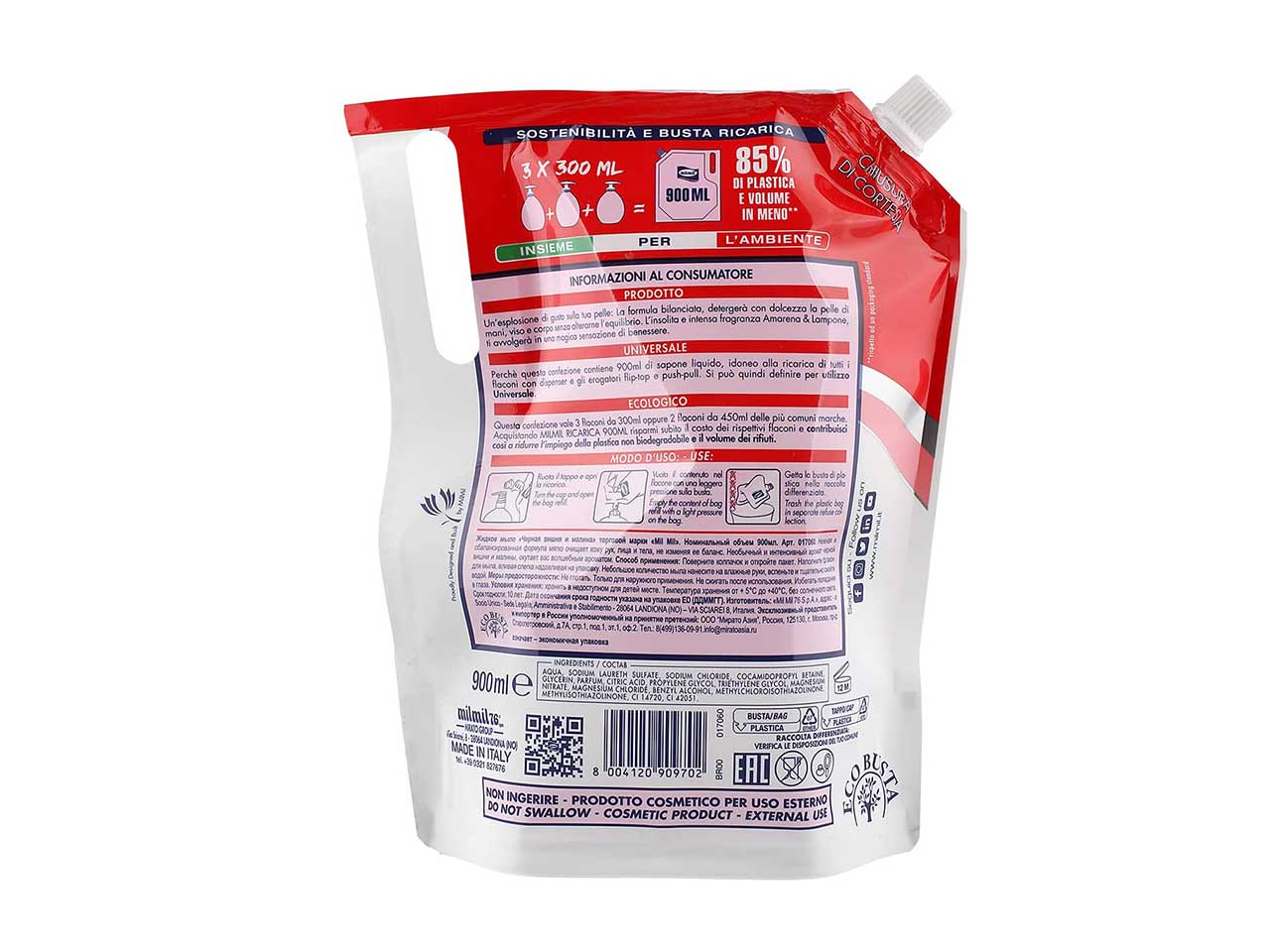 Mil mil busta sapone 900ml 017060