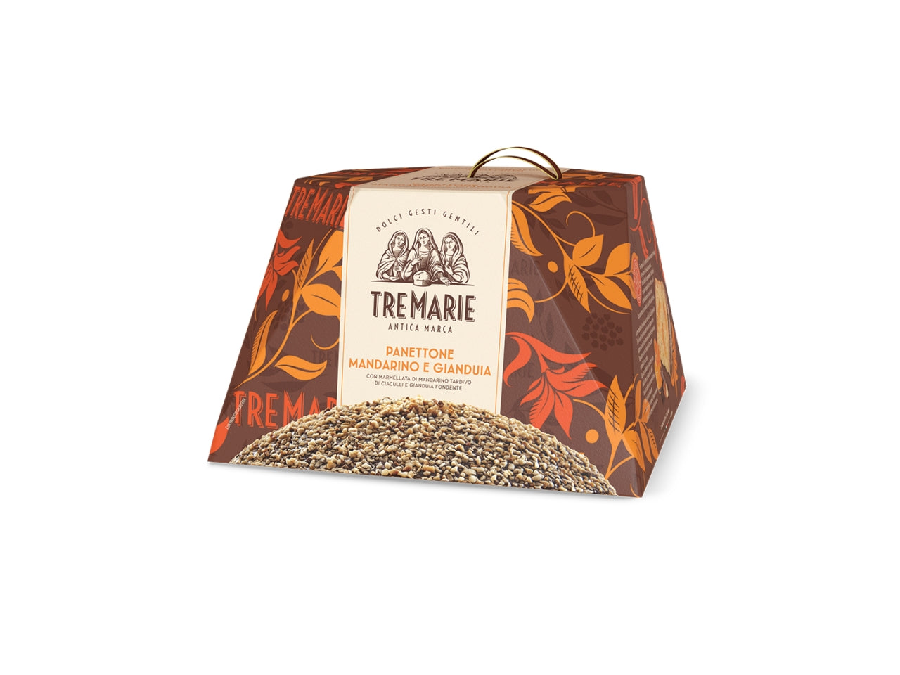 Tre marie il panettone da 750gr mandarino e gianduia