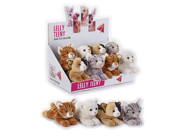 Peluche lelly teeny gatto steso 721115
