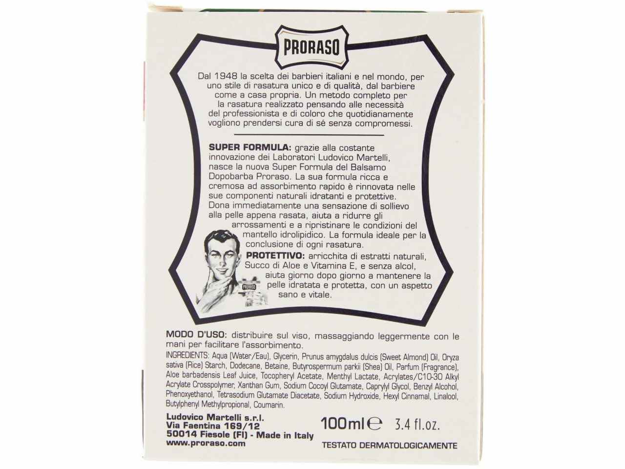Proraso dopobarba protettiva 100ml 11854