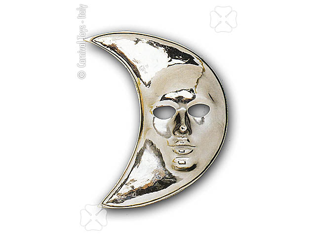 Maschera luna argento 00126