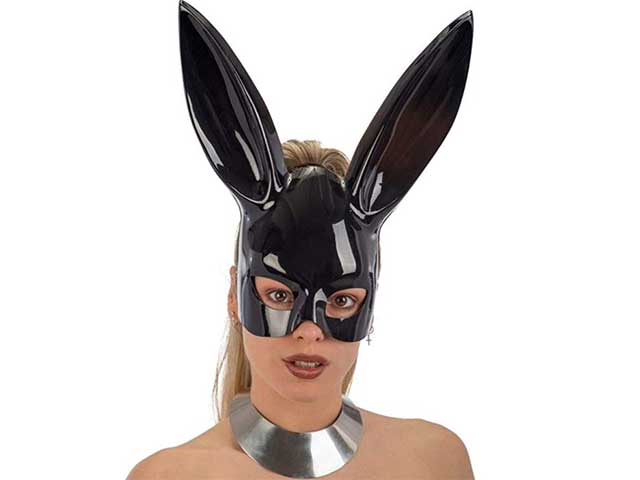 Maschera coniglietta nera 1309