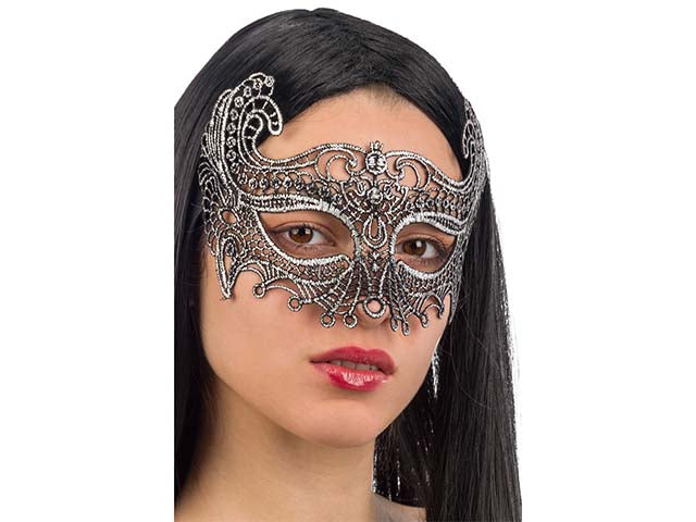 Maschera argento in tessuto 01751