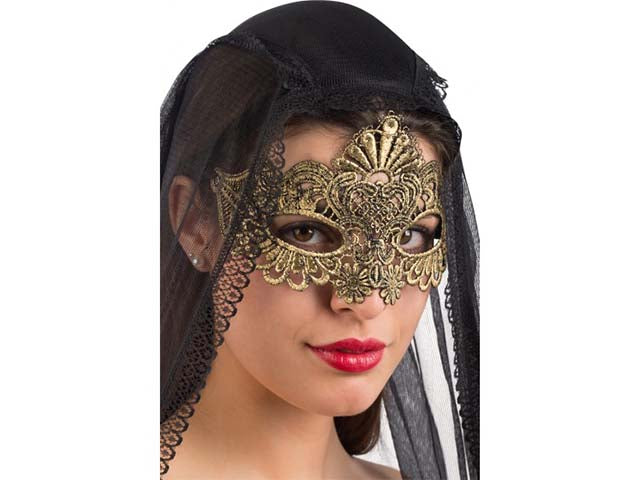 Maschera oro in tessuto 01769
