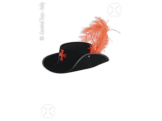 Cappello d'artagnan in bifloccato 05555