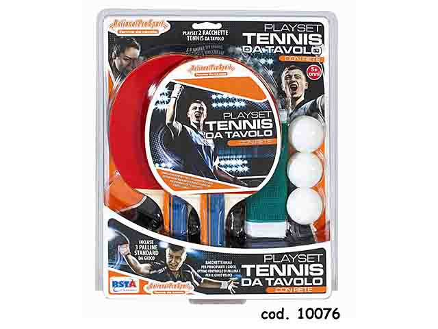 Racchette ping pong + rete 10076