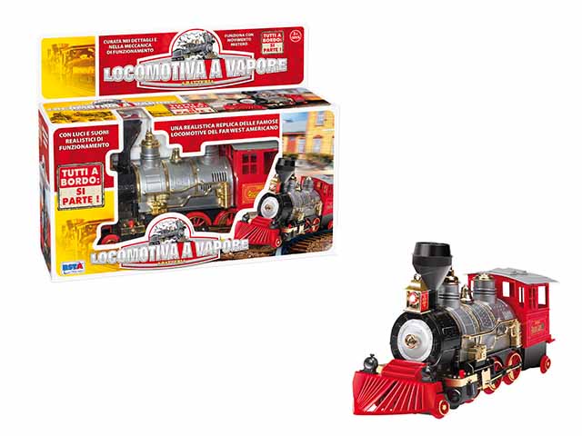 Locomotiva a vapore c/luci e suoni10461