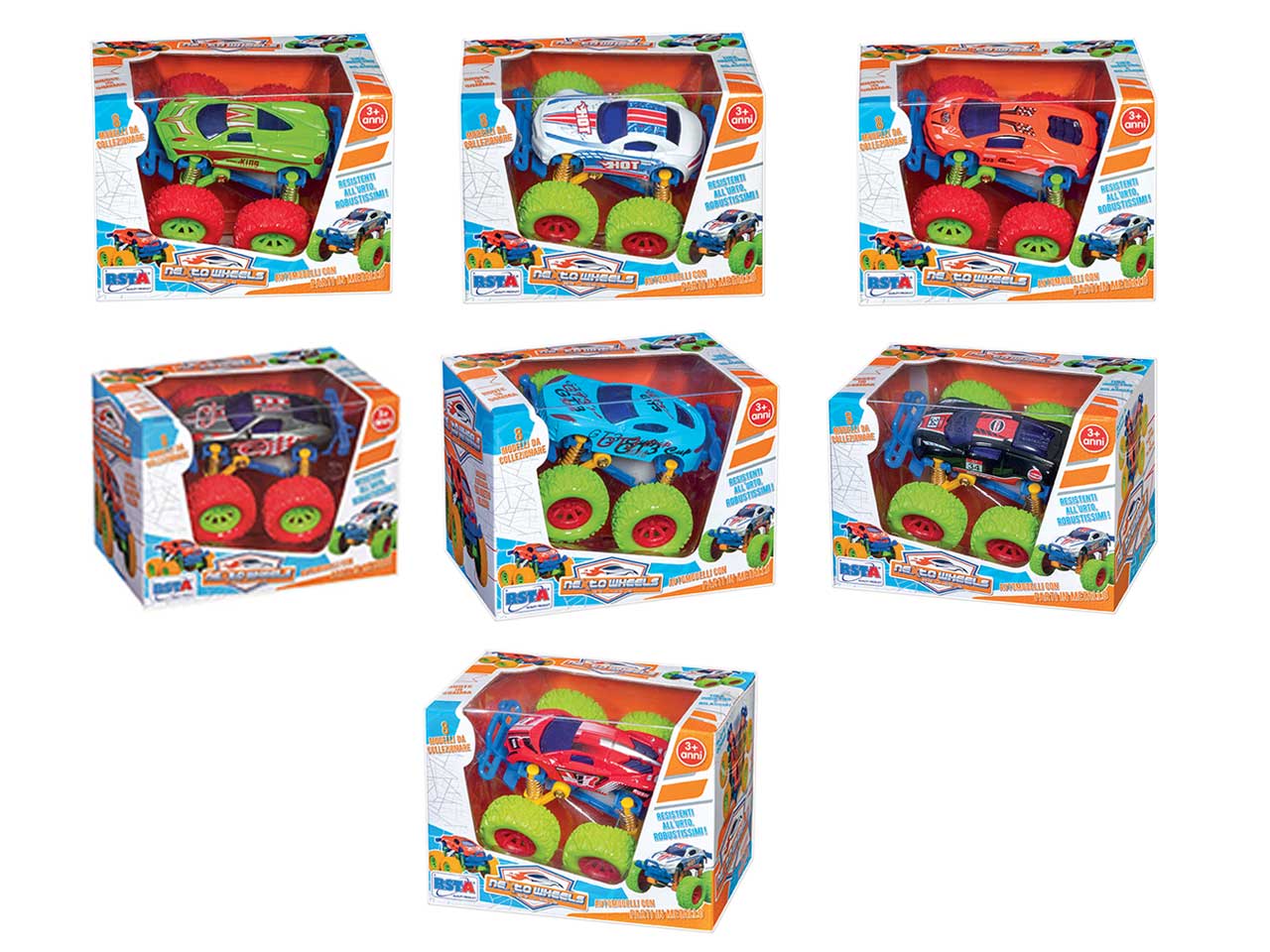 Auto fuoristrada die cast nexto wheels - disponibile in 8 assortimenti