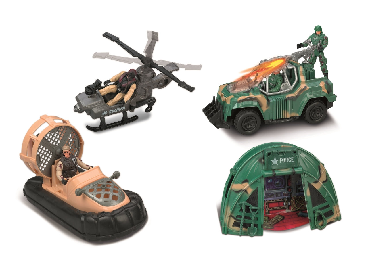 Playset militare squadre assalto - disponibile in 2 assortimenti