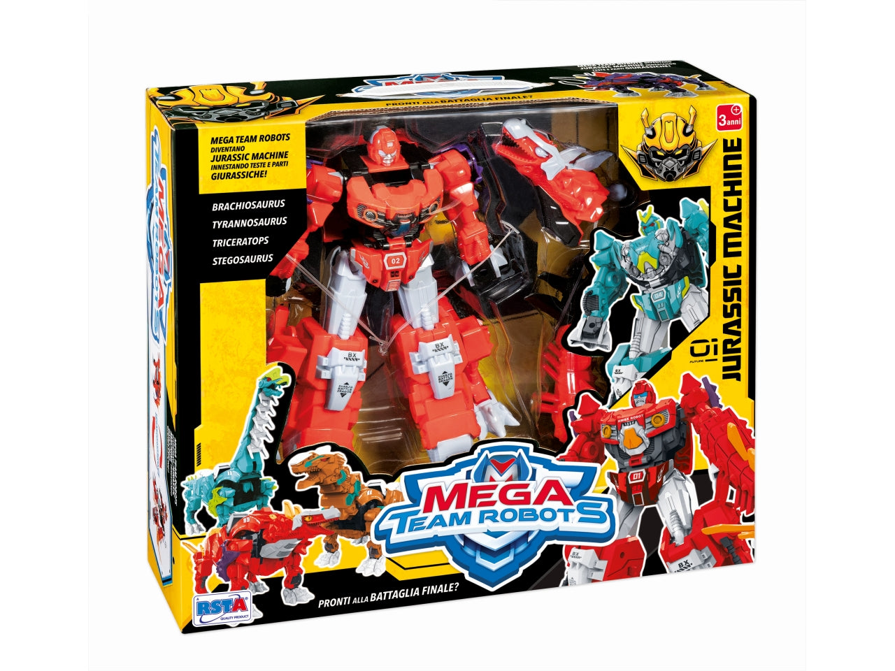 Robot mega team jurassic trasformabili