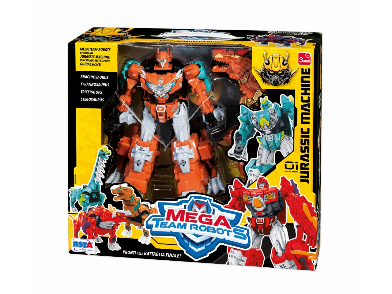 Robot mega team jurassic trasformabili