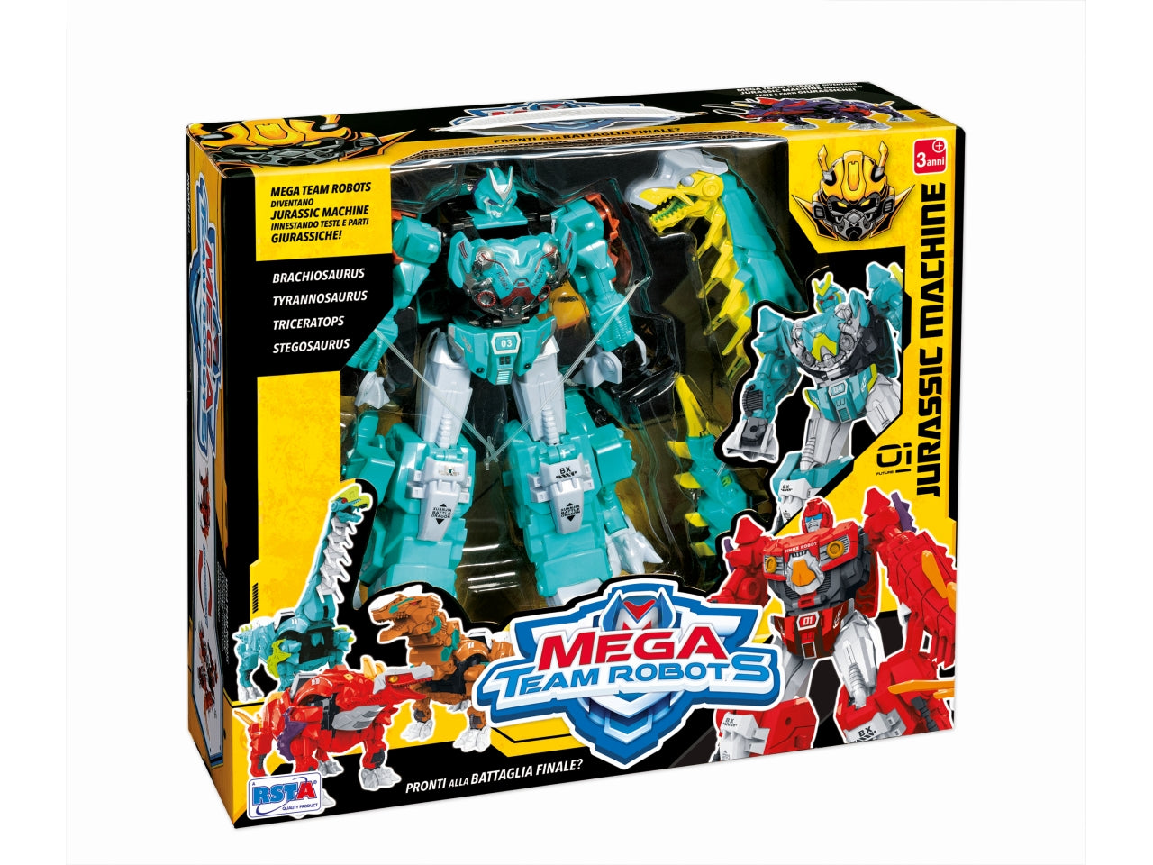 Robot mega team jurassic trasformabili