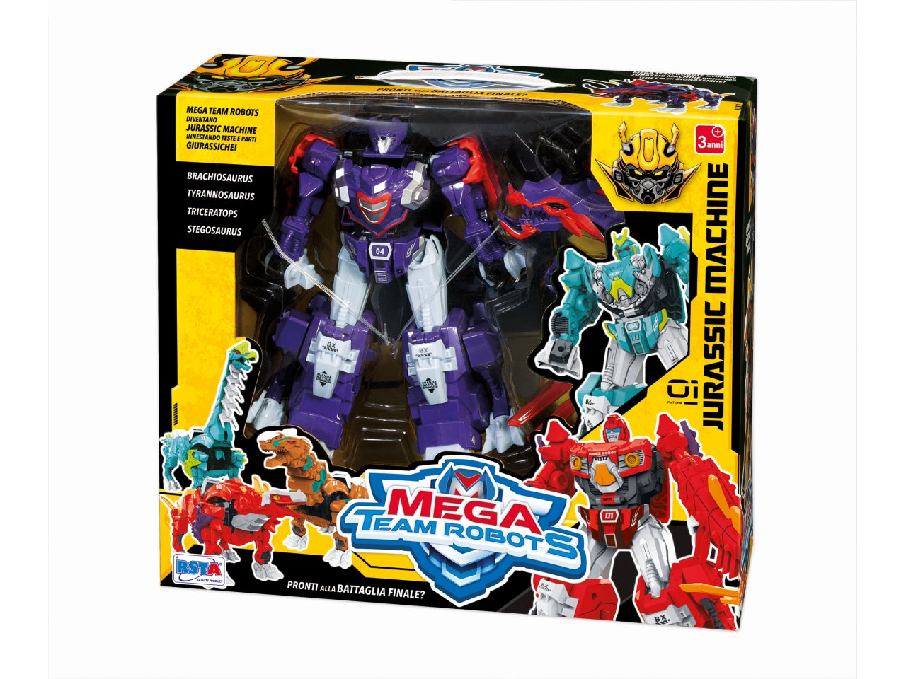 Robot mega team jurassic trasformabili