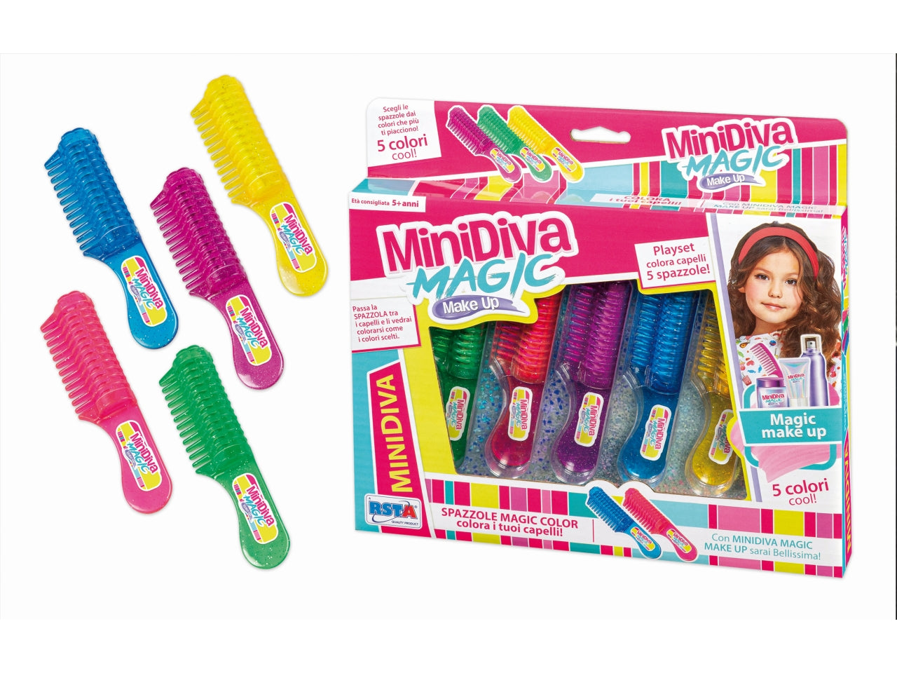Set minidiva spazzole colora capelli
