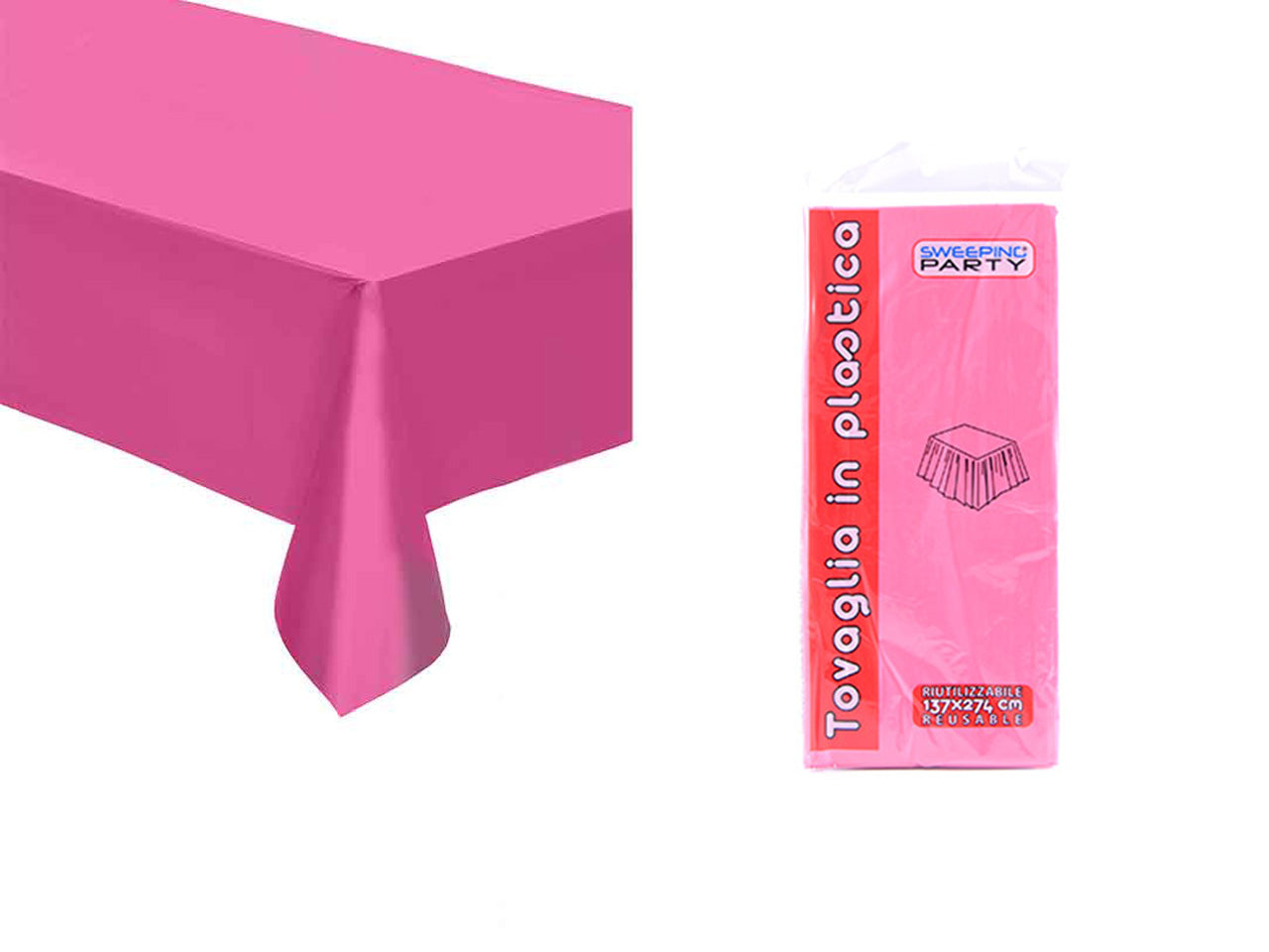 Tovaglia plastica lilla 137x274cm 9627