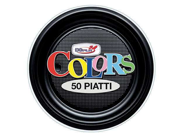 Nero piatti frutta 50 pezzi 01698