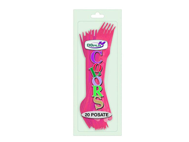 Fucsia forchette 20 pezzi 03542