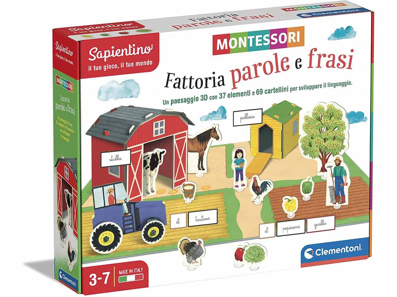 Montessori  fattoria parole e frasi 16369