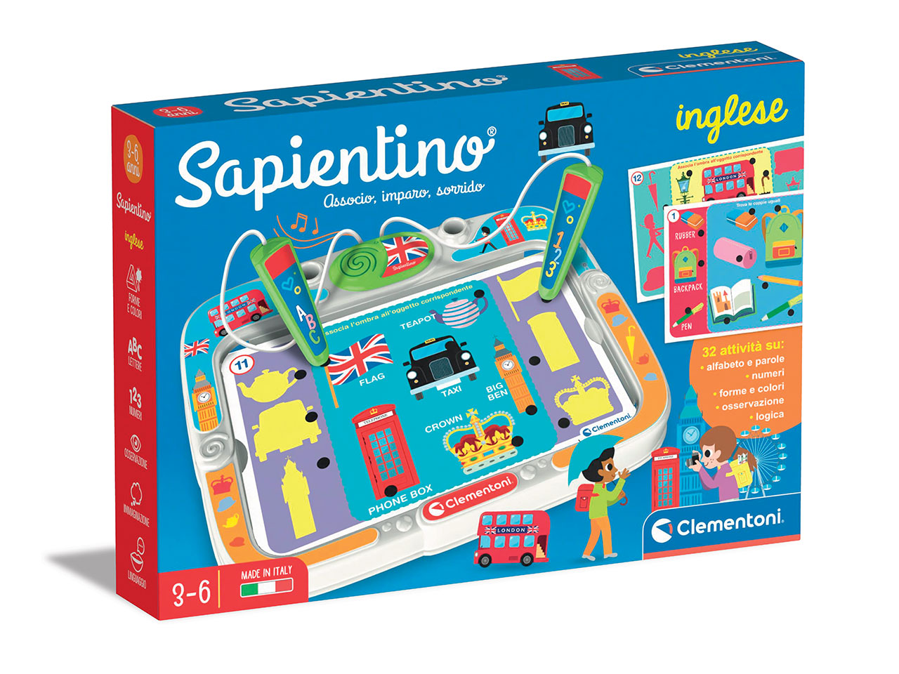 Sapientino Inglese Banchetto con Schede Attività - Clementoni