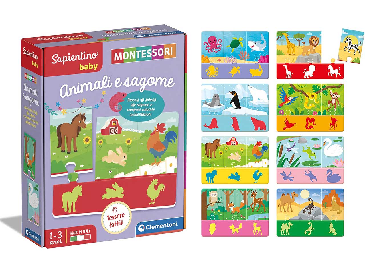 Sapientino Baby Animali e Sagome Gioco Educativo - Clementoni