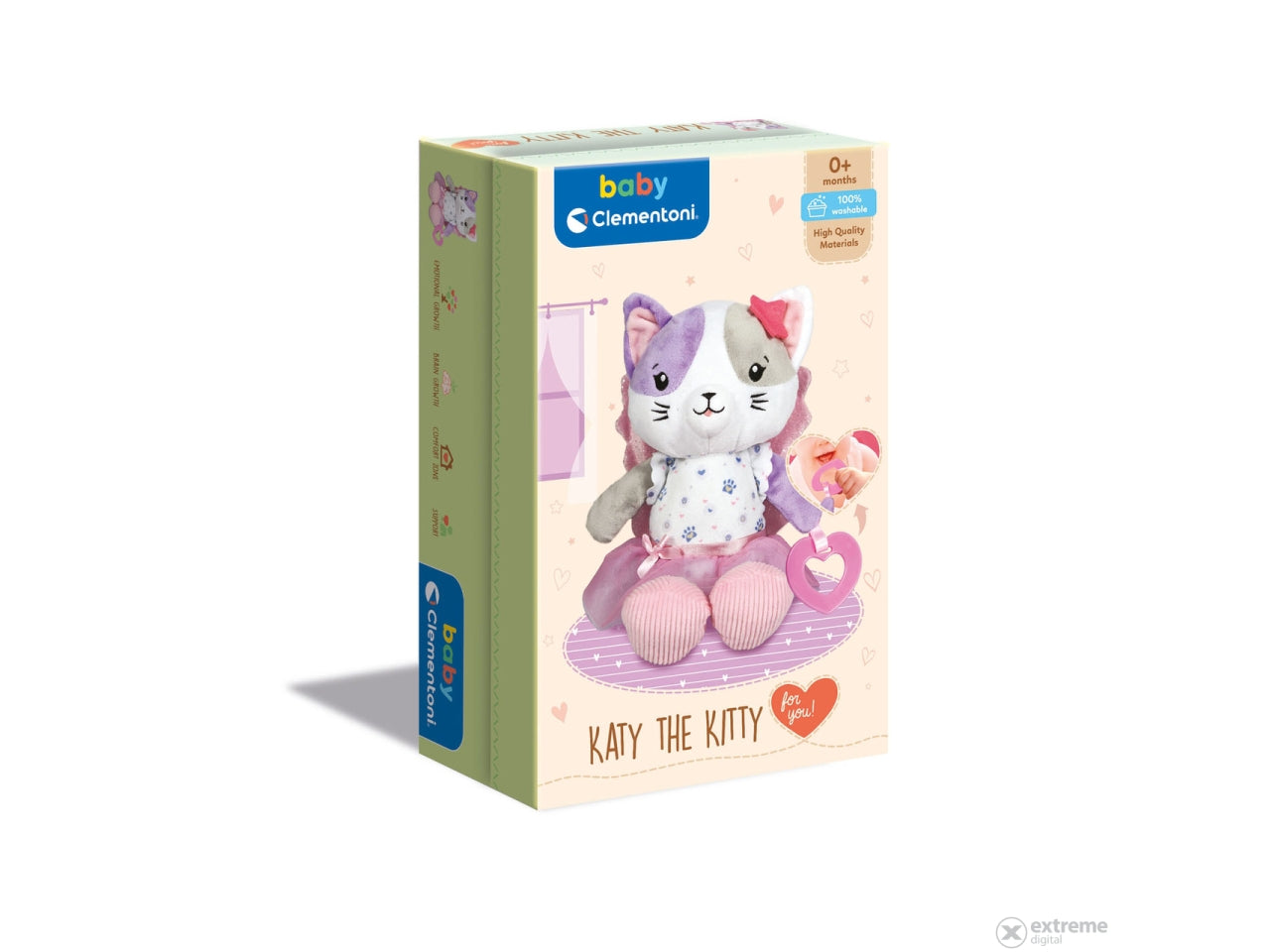 Baby clementoni plush in the box katy the kitty $