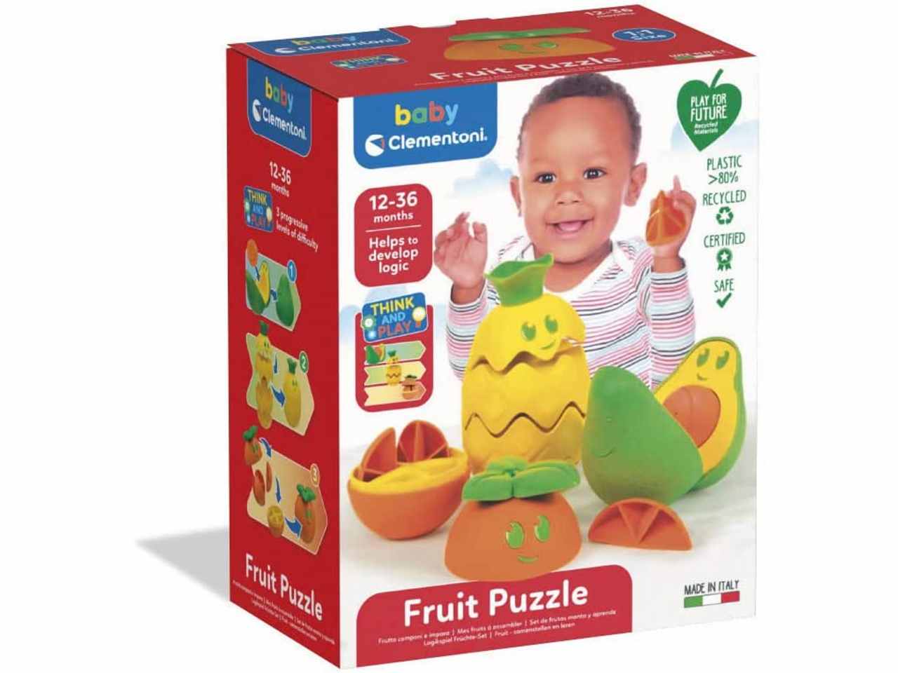 Fruit Puzzle Frutta Componi e Impara Gioco - Clementoni 17686