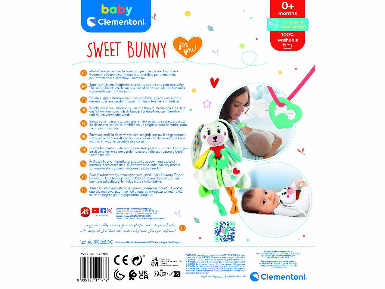 Primi mesi rabbit comforter 17791 $