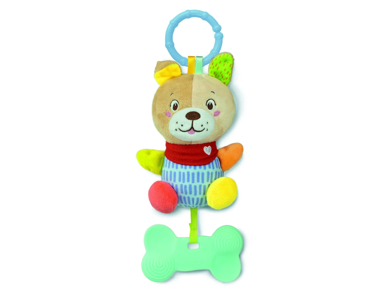Baby clementoni dog rattle