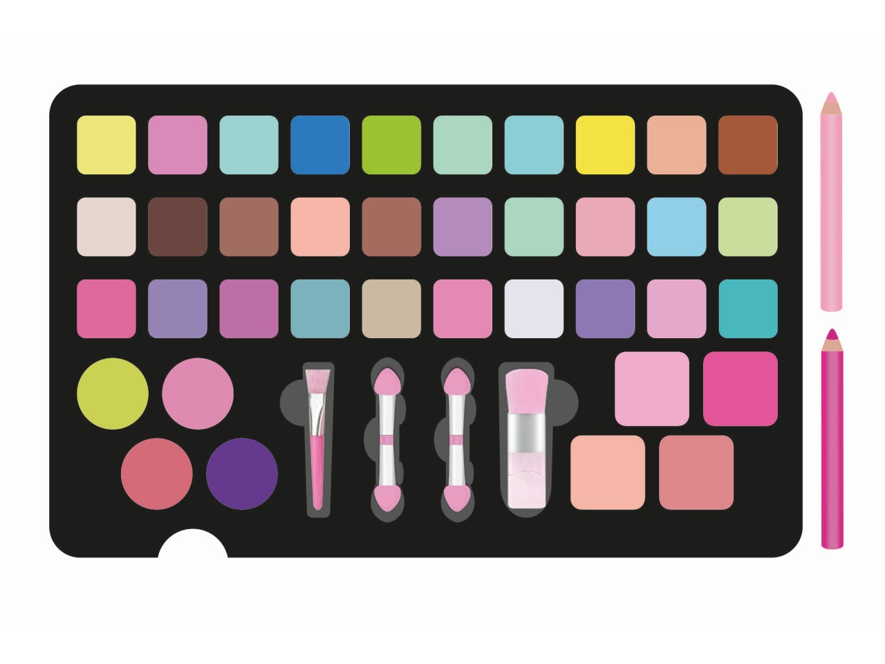 Valigetta Make Up giocattolo Crazy Chic: Il Set Completo per Giovani Make Up Artist, età consigliata: + 9 anni - Clementoni