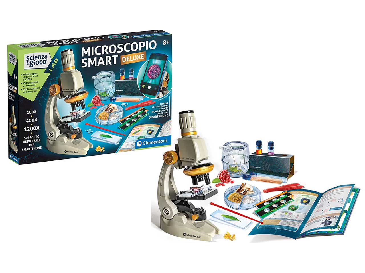 Lab Smart Deluxe Microscopio per Bambini - Clementoni