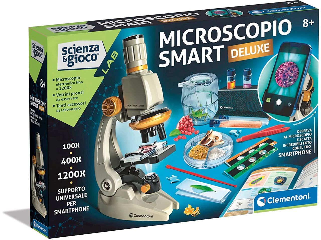 Lab Smart Deluxe Microscopio per Bambini - Clementoni