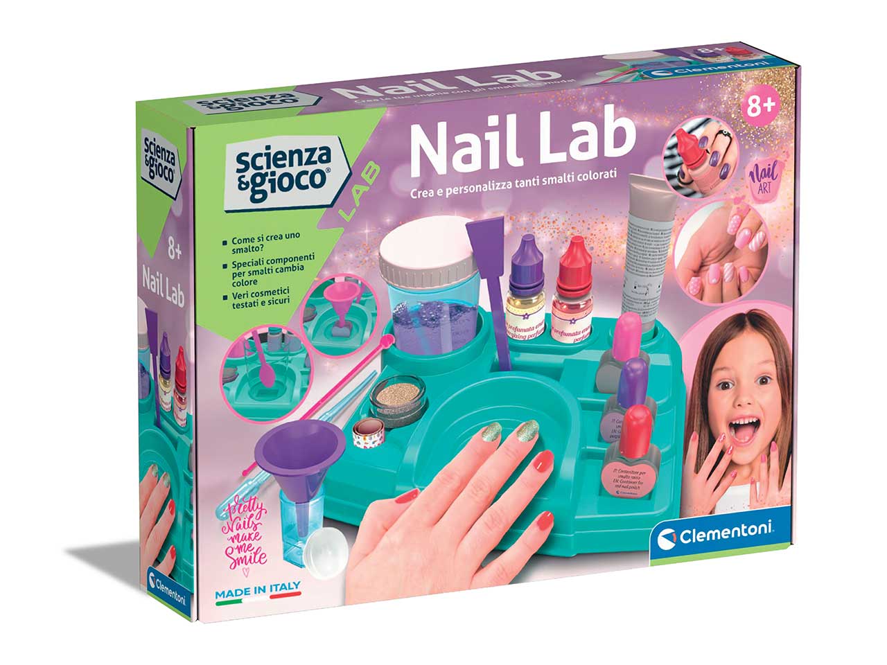 Scienza E Gioco Lab Nail Lab Kit Per Realizzare Smalti - Clementoni