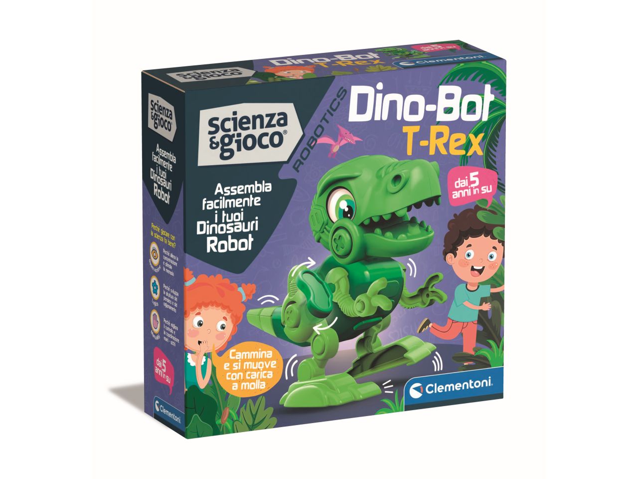 Clementoni scienza e gioco robotics dinobot t-rex