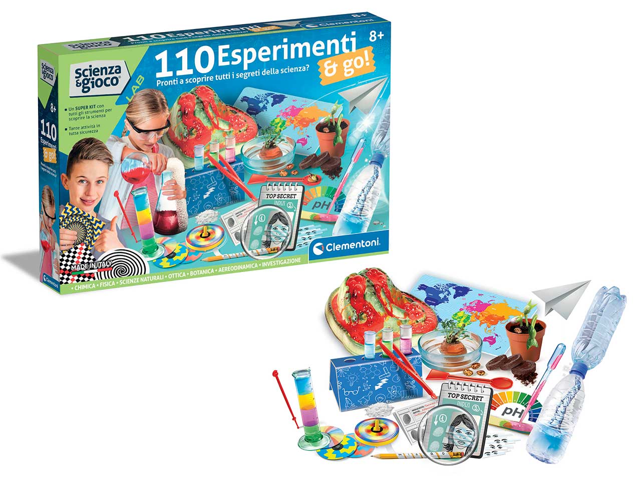 Lab 110 Esperimenti e go! Clementoni Scienza e Gioco