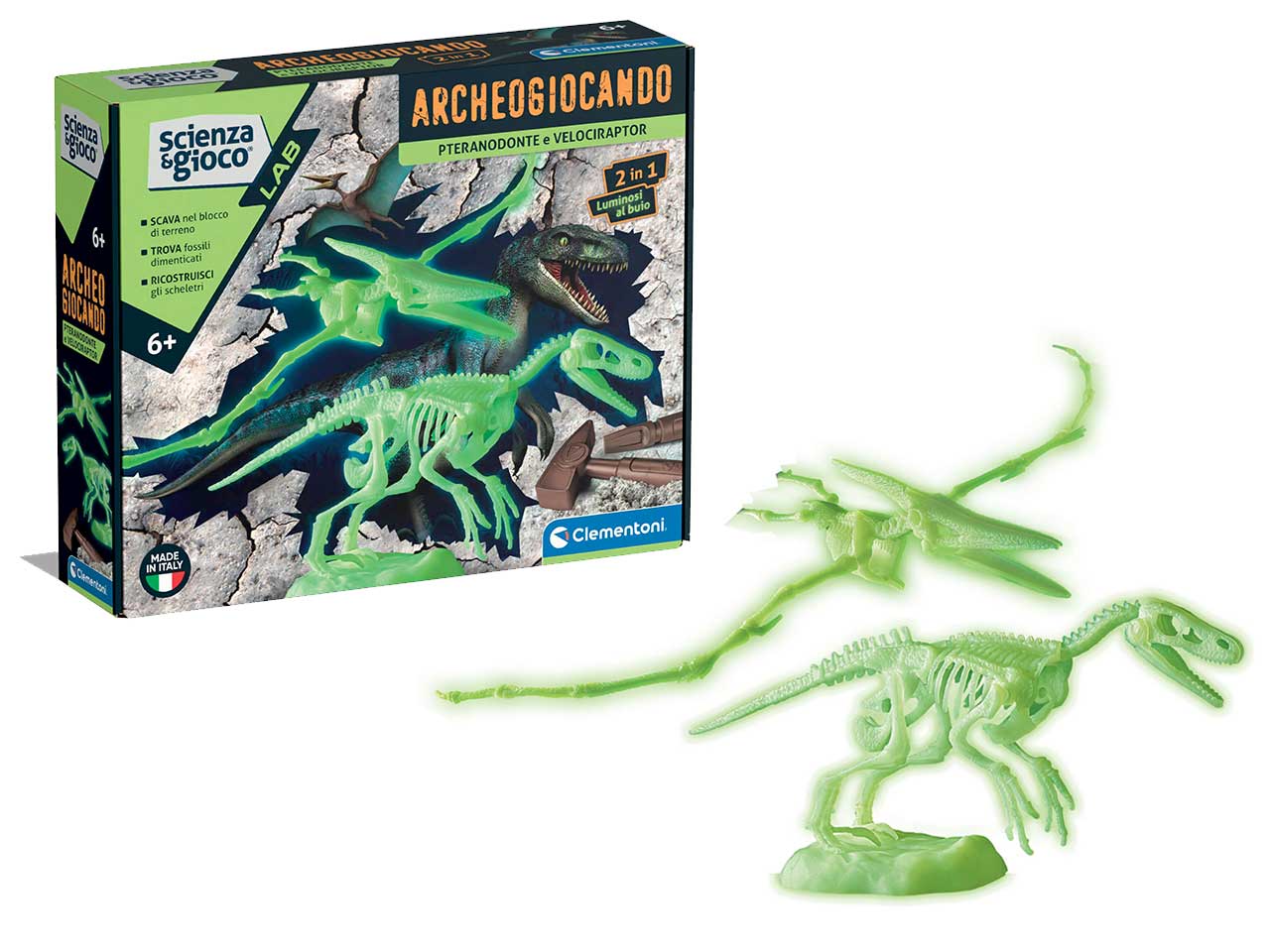 Scienza&gioco lab pteranodonte e velociraptor
