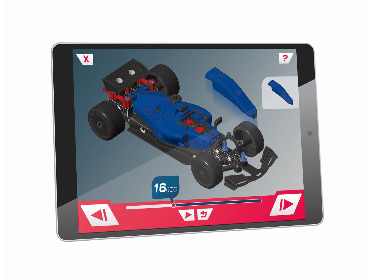 Kit di Montaggio giocattolo Formula 1 Blu per Giovani Ingegneri - Clementoni
