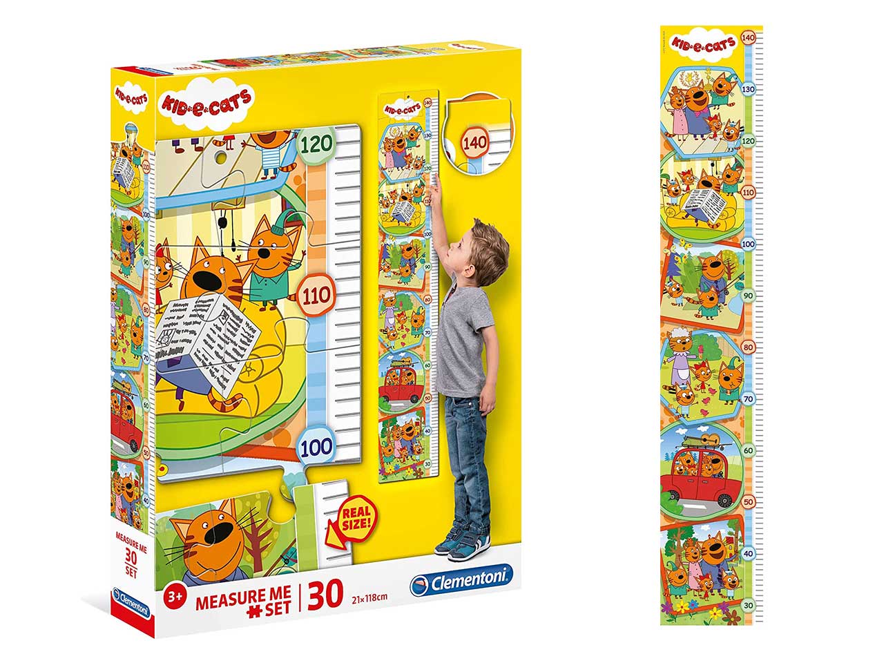 Puzzle measure me kid and cats
